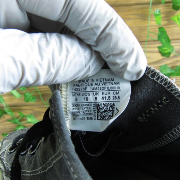 Converse Men's Rare Chuckout Ox Knit Sneaker Gray Canvas Size 8M Used 2025 - Picture 5 of 7